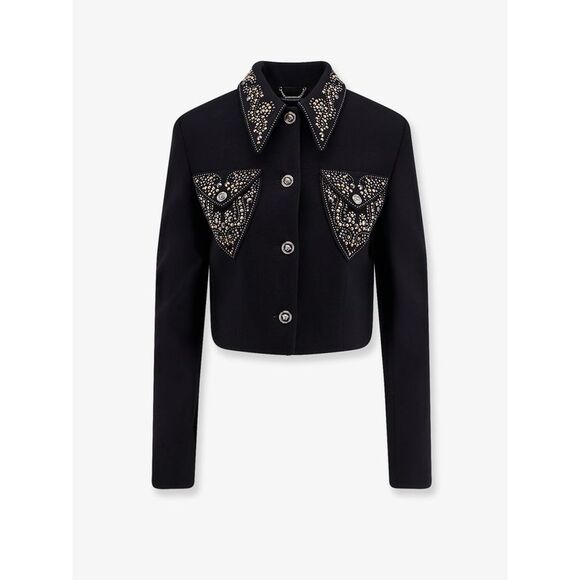 Versace Women Informal Light Weight Wool Crepe Blazer - Picture 1 of 3
